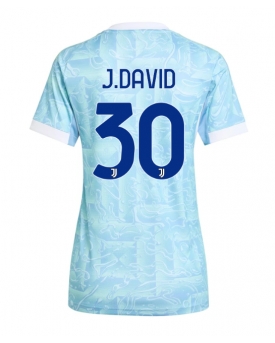 Billige Fotballdrakt Juventus Jonathan David #30 Replika Bortedrakt Dame 2025-26 Kortermet Billige Fotballdrakt Juventus Jonathan David #30 Replika Bortedrakt Dame 2025-26 Kortermet